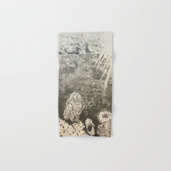 MoonSea EcoSystem Black and White Hand & Bath Towel