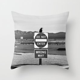 Sign of the Raven Throw Pillow