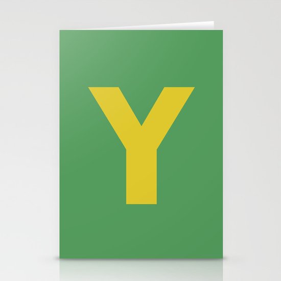 Y is for... Stationery Cards
