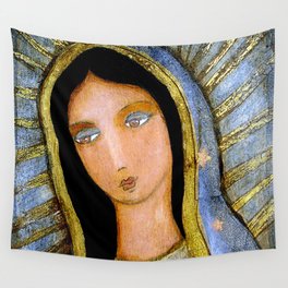 Our Lady of Guadalupe by Flor LArios Wall Tapestry