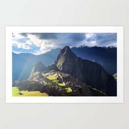 Machu Picchu at Sunset Art Print