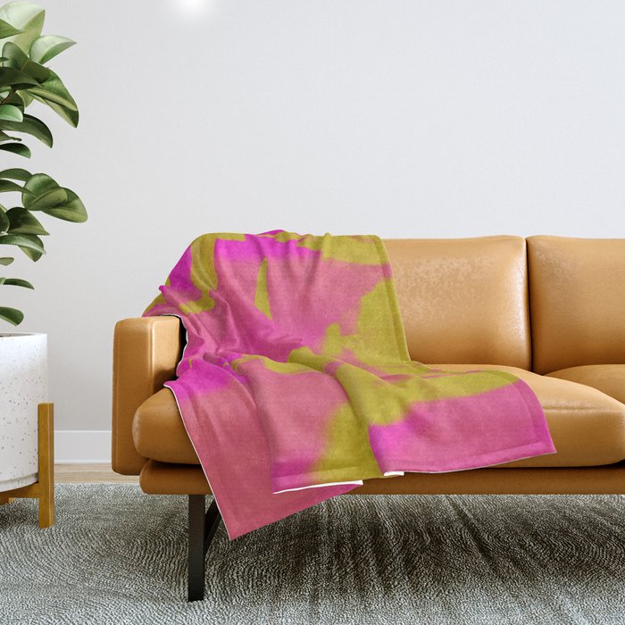 Neon Fuschias Throw Blanket