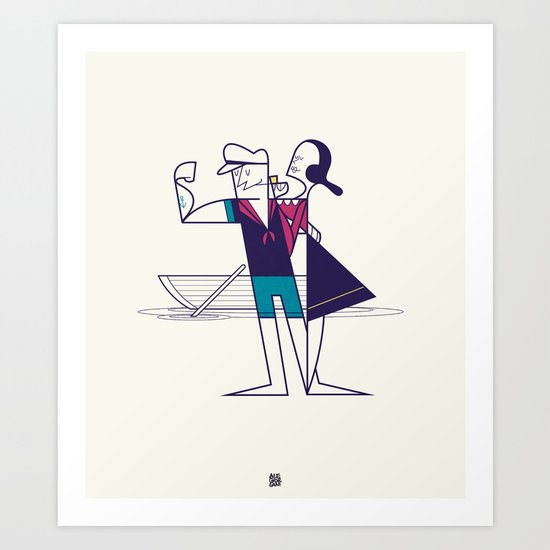 We will sail away Art Print