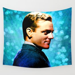 James Cagney, blue screen Wall Tapestry