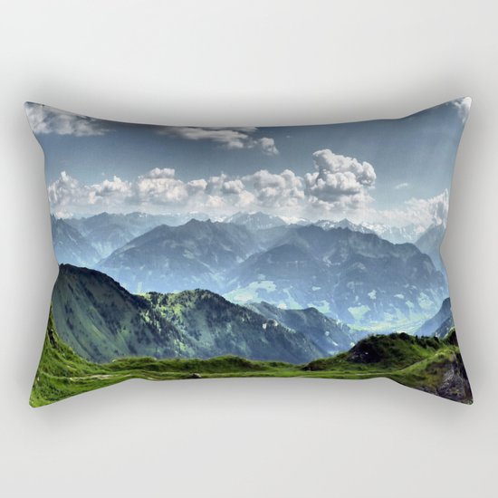Mountain Peaks in Austria Rectangular Pillow