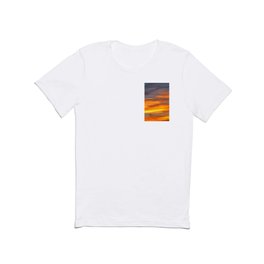Marbled Sunset Clouds Skyscape Natural Abstract T Shirt