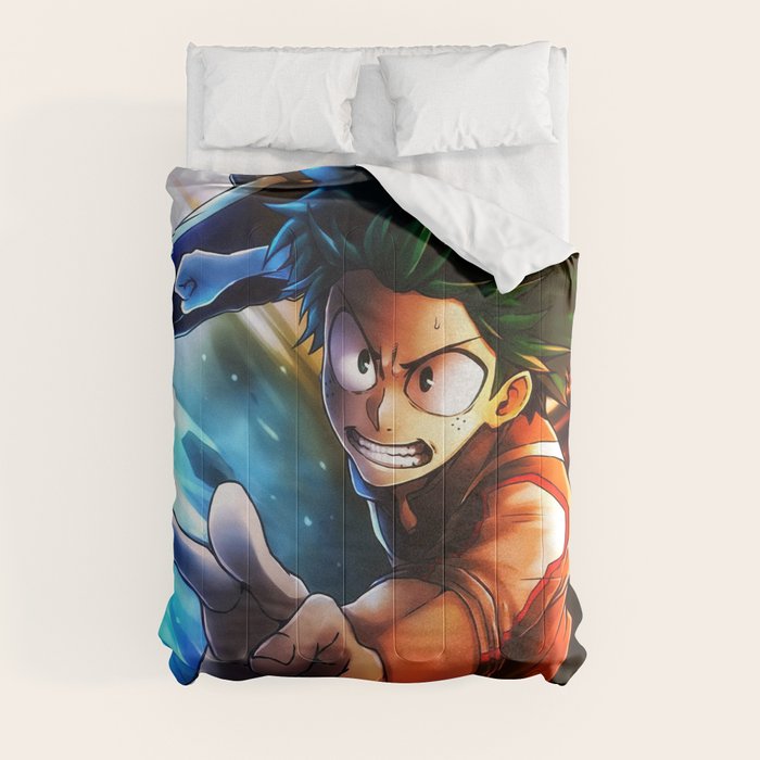 Izuku Midoriya My Hero Academia Comforter by Blade Goodman Society6