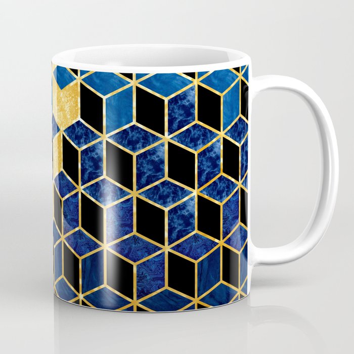 Blue Cubes Coffee Mug