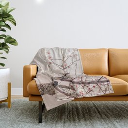 Flower photography - Blossom Tree - Spring Pink Floral Throw Blanket