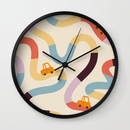 Whimsy Wheels Wall Clock