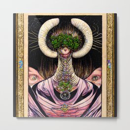 Occult Figure and Lord - 01 Metal Print