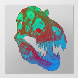 T rex hologram Canvas Print