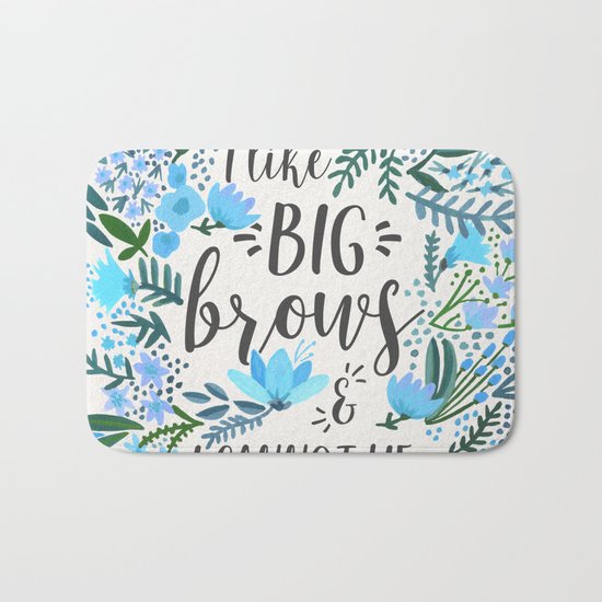 Big Brows – Blue Palette Bath Mat