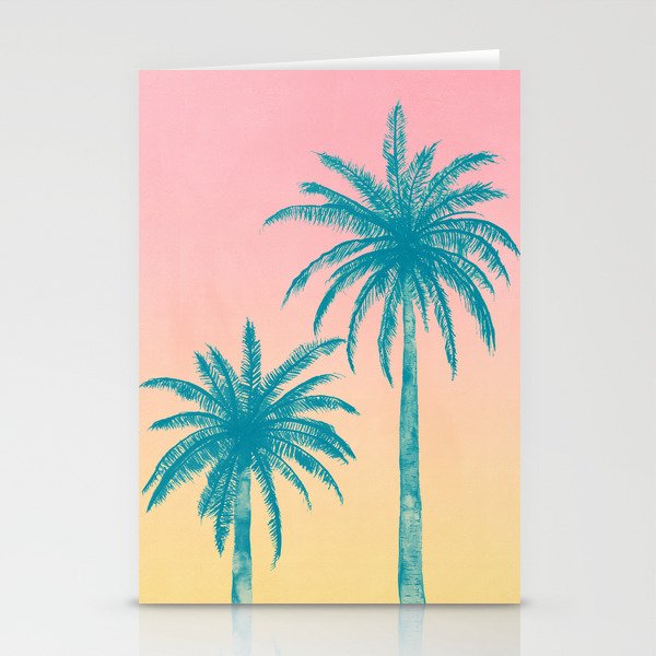 palm trees stationery cards by matadesign society6