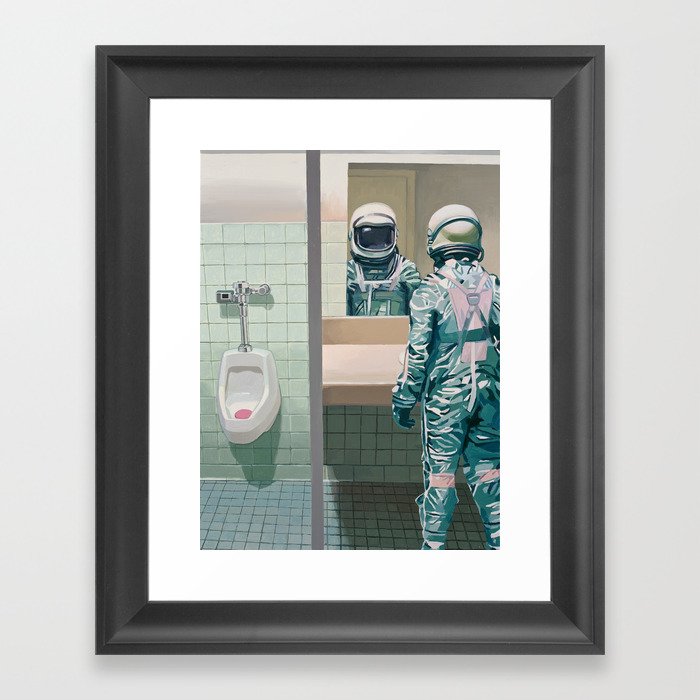 Men's Room Framed Art Print
