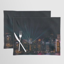 China Photography - Victoria Harbour Surrounded By City Life In Hong Kong Placemat