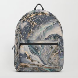 Metallic Paper Marble Backpack