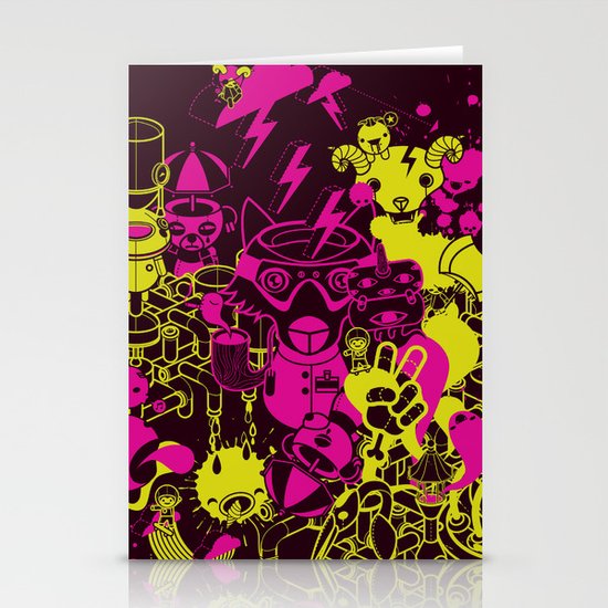 Dream Factory Pink and Yellow Stationery Cards