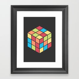 #68 Rubix Cube Framed Art Print