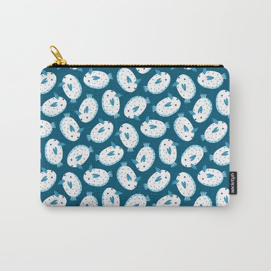 Sea Bunnies_Blue Carry-All Pouch