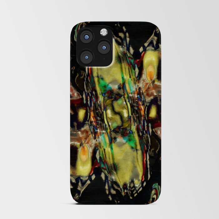 Abstract colored symmetrical reflection of candies iPhone Card Case