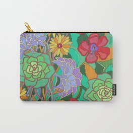 AUTUMN FLOWERS Carry-All Pouch