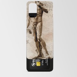 Digital sketch of David of Michelangelo Android Card Case