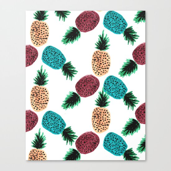 Weird Pineapples Canvas Print