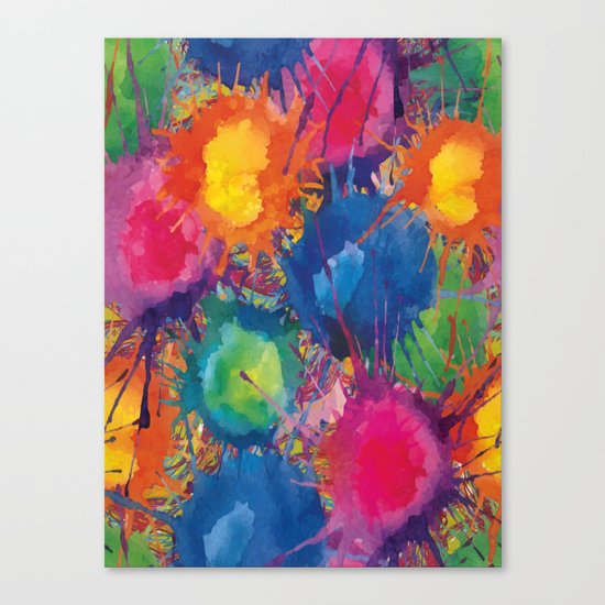 Color explosion Canvas Print