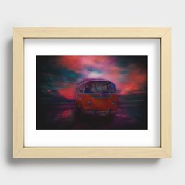 lets surf CAR  venice beach, california Wall Tapestry Recessed Framed Print