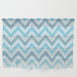 Blue Chevron Wall Hanging