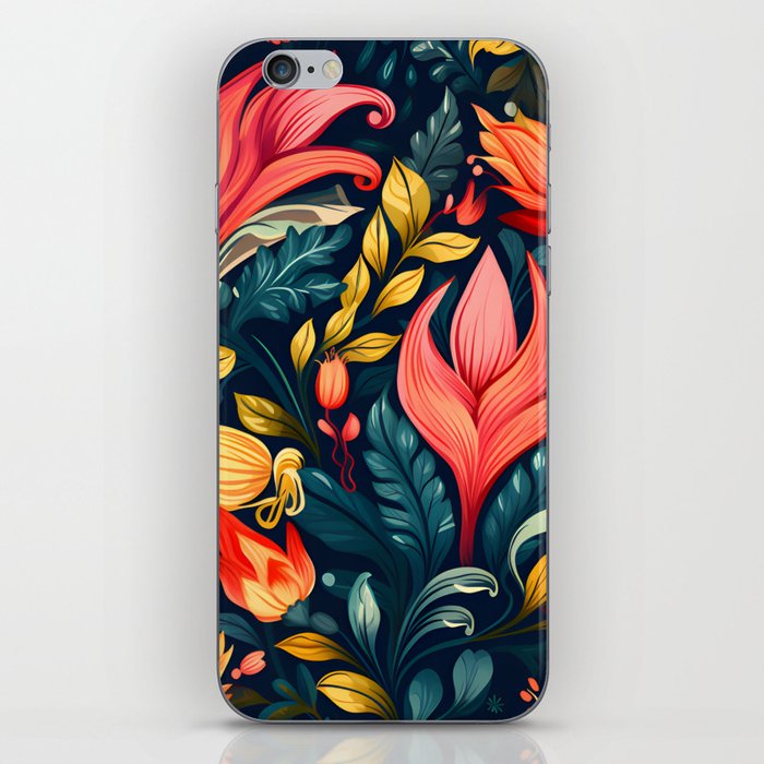 Exquisite Floral Interior Design - Embrace Nature's Beauty in Your Space iPhone Skin