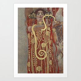 Hygieia (1907) by Gustav Klimt Art Print