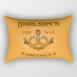 Street Vendor 2- Dhalsim's yoga fired Pretzels Rectangular Pillow