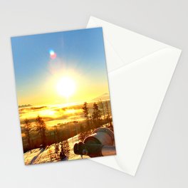 Early morning ride Stationery Cards