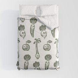 X-rays vegetables (white background) Comforter