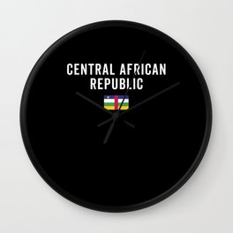 Central African Republic Flag Wall Clock