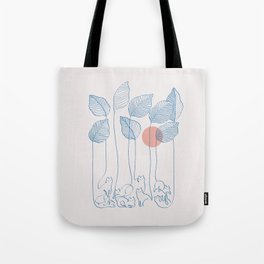 Cat and Plant 40 Tote Bag