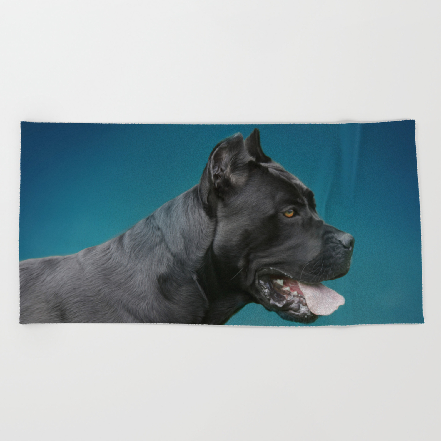 Cane Corso Italian Mastiff Beach Towel By K9printart Society6