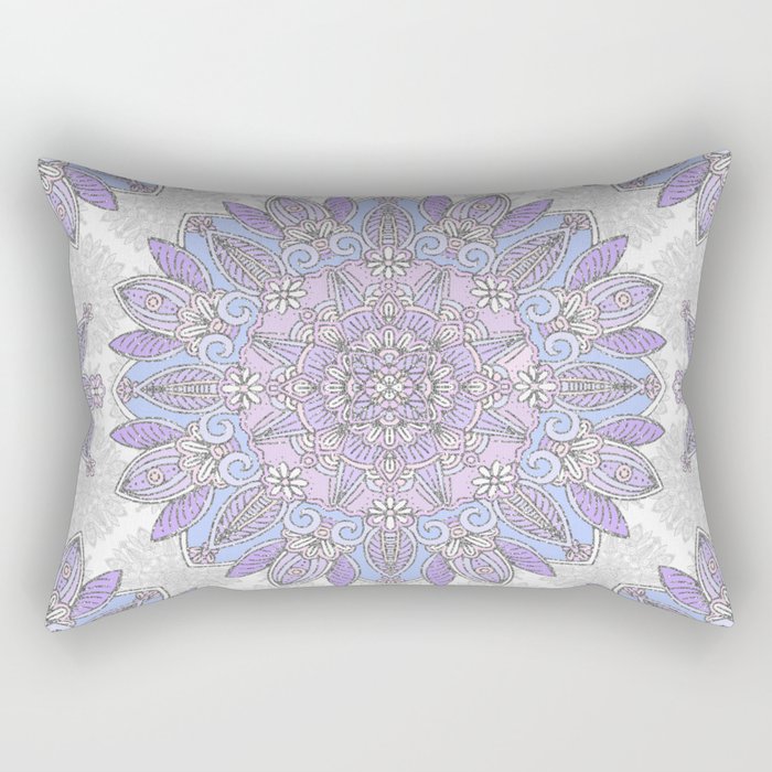 Violet Mandala Rectangular Pillow