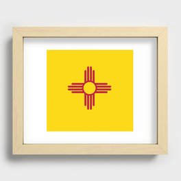 New Mexico Flag Recessed Framed Print