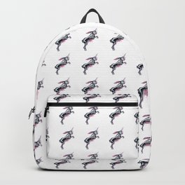 Unicorn Bunny Backpack | Jackalope, X Ray, Animal, Skull, Weird, Rabbit, Pop Art, Watercolor, Unicorn, Ink 