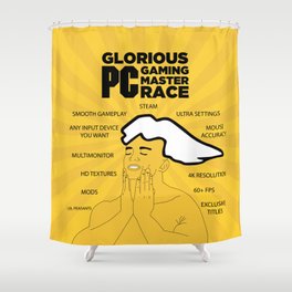 PC Master Race PCMR Shower Curtain