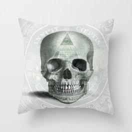 Eye on the Skull Throw Pillow