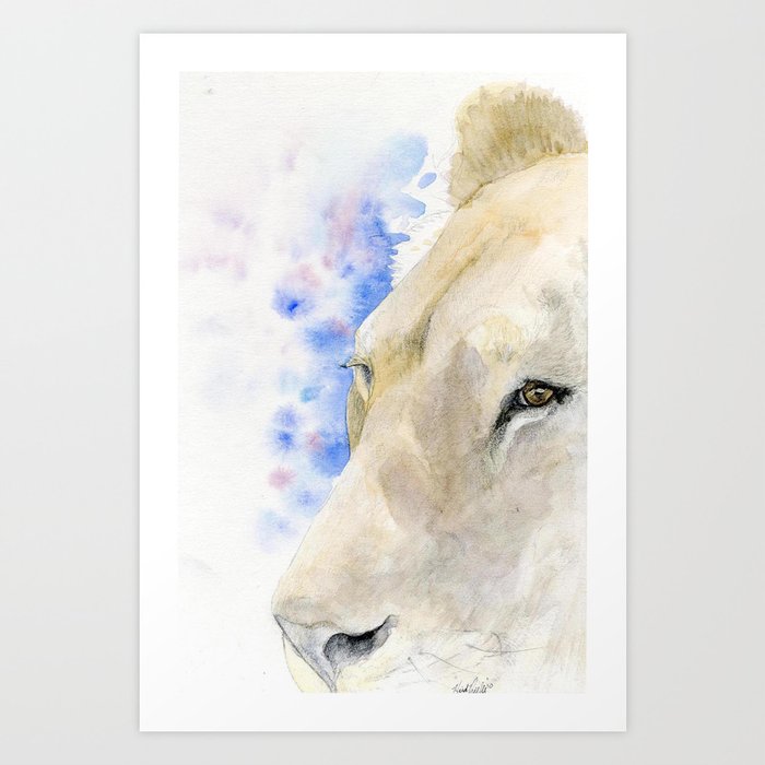 Lioness Art Print