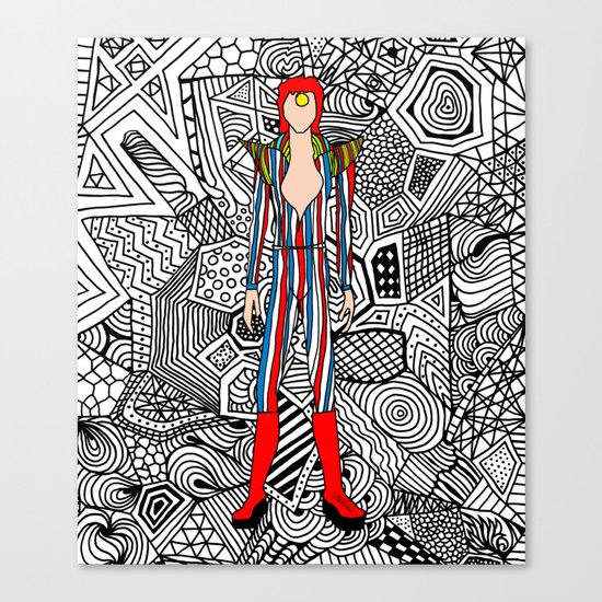 Bowie Fashion 3 Canvas Print