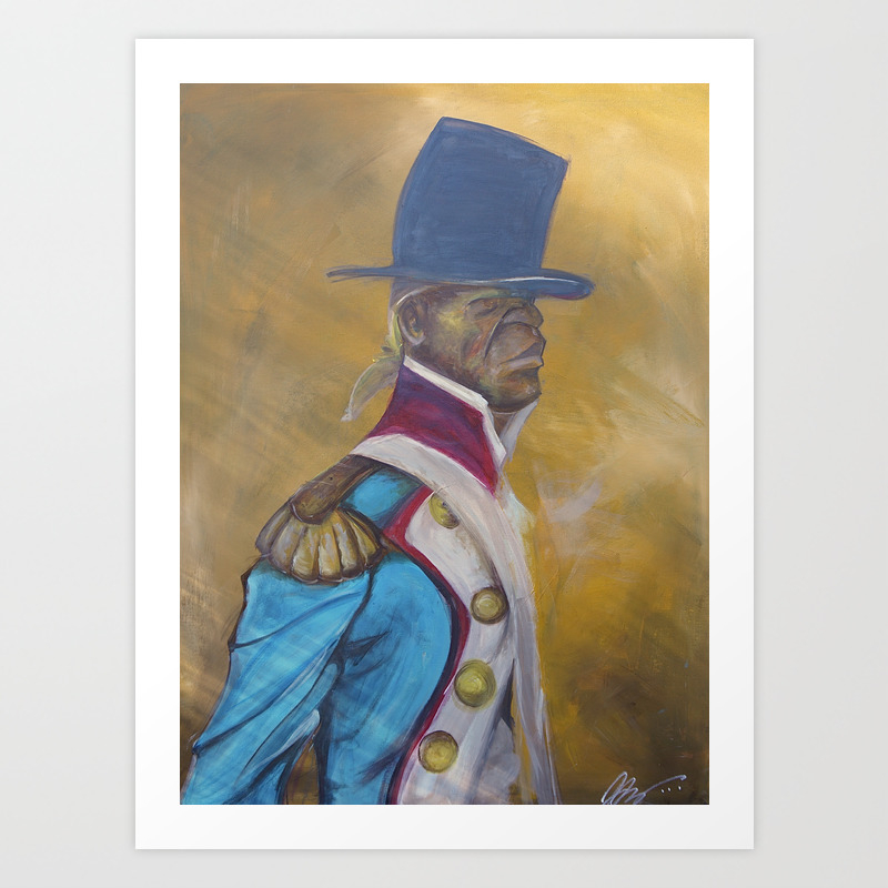 Toussaint Louverture Painting - Toussaint Louverture Art Print By Ogene59 Society6