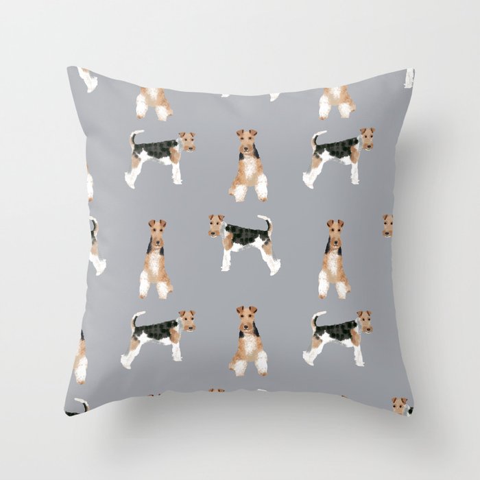 Multicolor Best in Show Wire Fox Terrier Gift Throw Pillow 16x16 