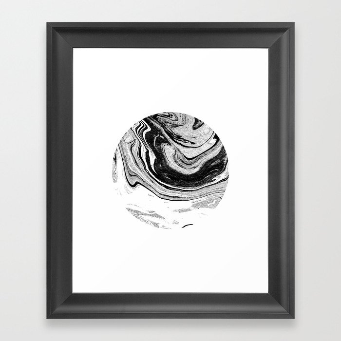 Chi Abstract Minimal Black And White Modern Art Painting Swirl