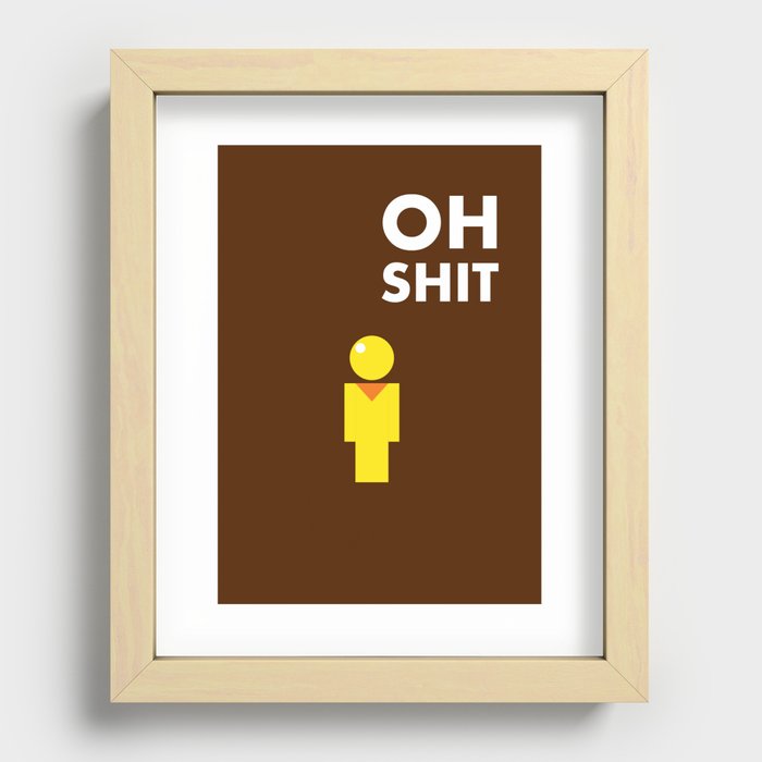 bad day Recessed Framed Print